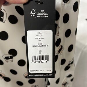 Authentic Karl Lagerfeld Paris Polka Dot Shirt